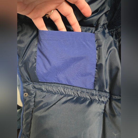 🍁 Roots Canada Vintage Down Puffer Vest | 1970s Heritage Label | Mens LG | Blue - Picture 15 of 16